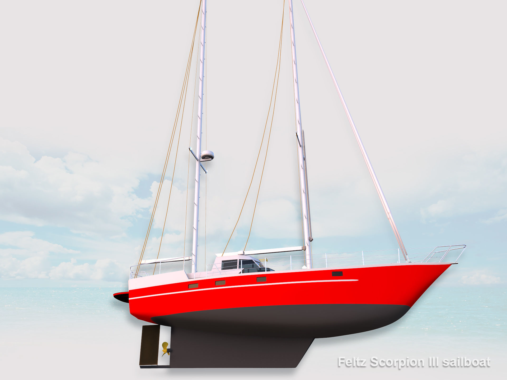 Feltz Scorpion III Sailboat  3D model_3