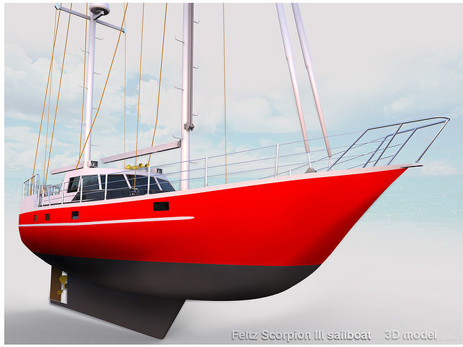 Feltz Scorpion III Sailboat  3D model