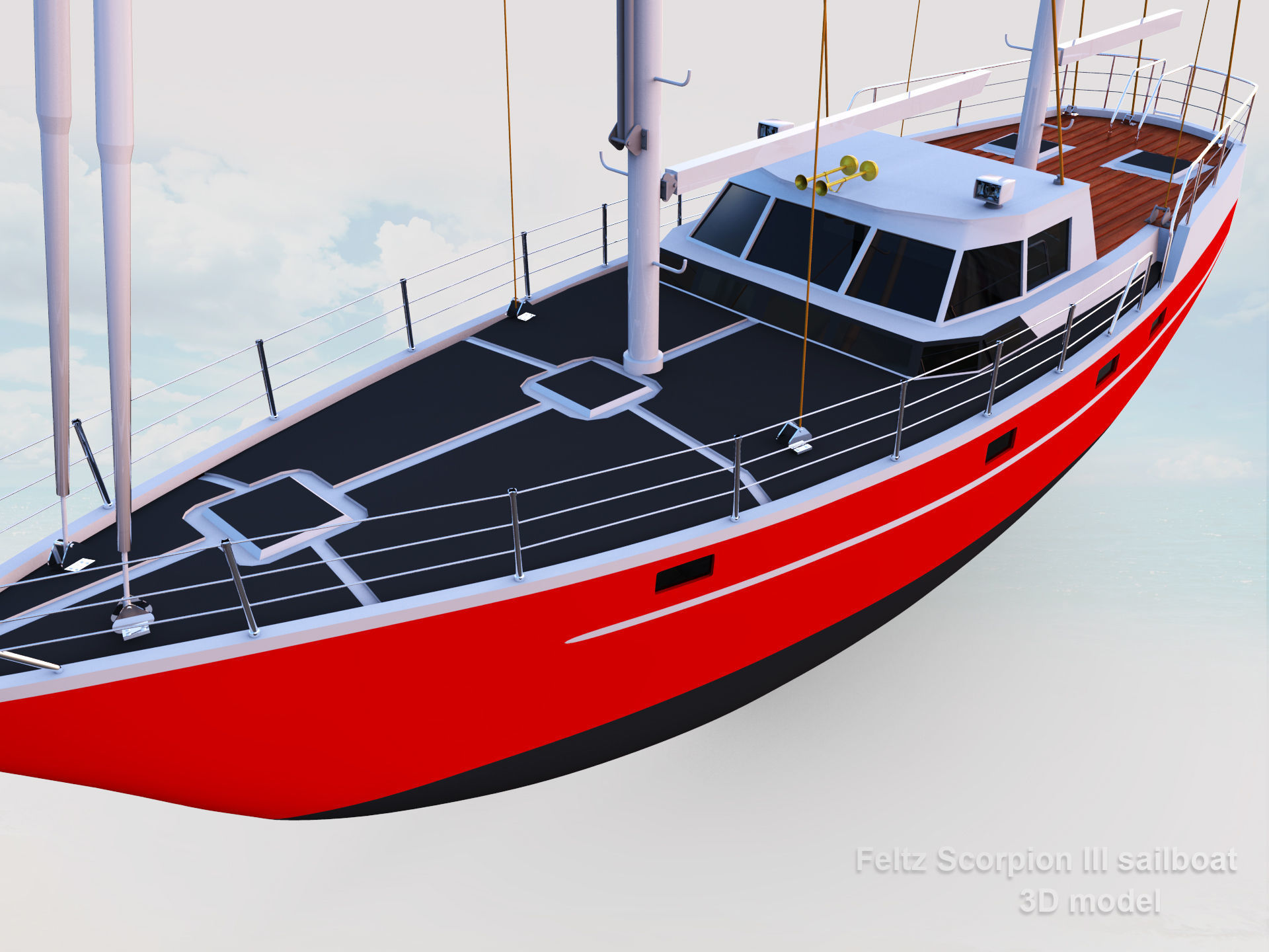 Feltz Scorpion III Sailboat  3D model_5