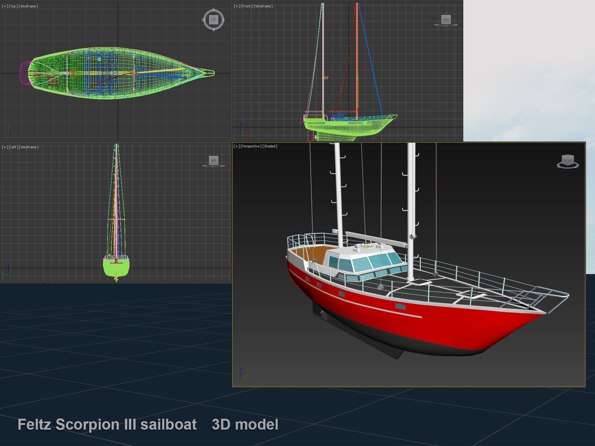 Feltz Scorpion III Sailboat  3D model_8