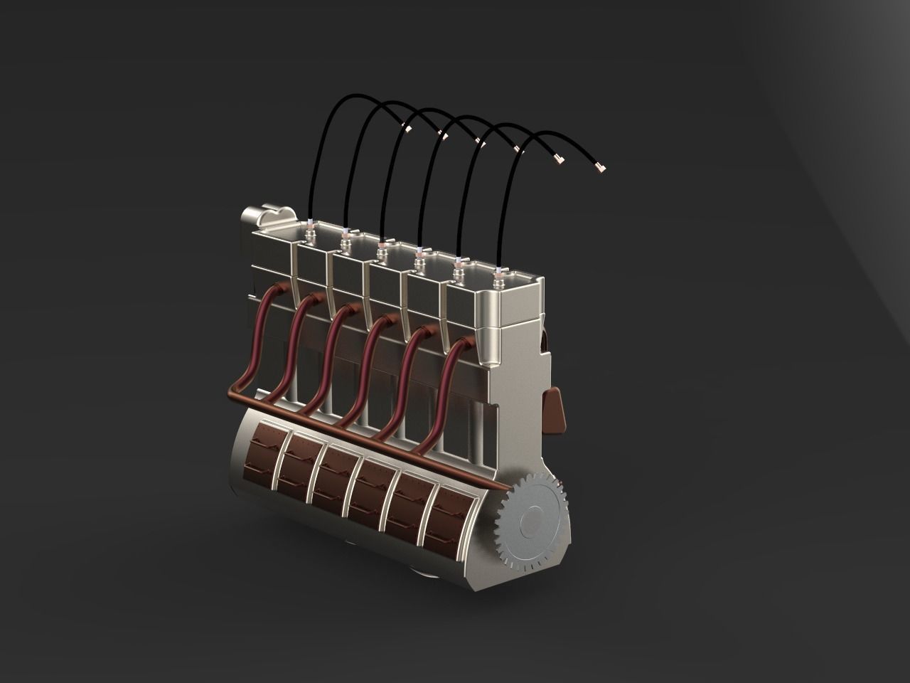 Engine solidworks Free 3D model_3