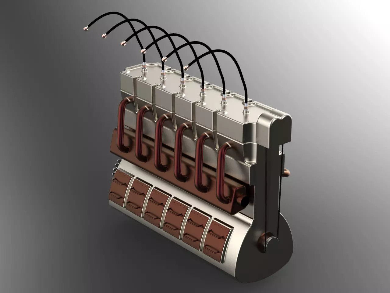 Engine solidworks Free 3D model_0