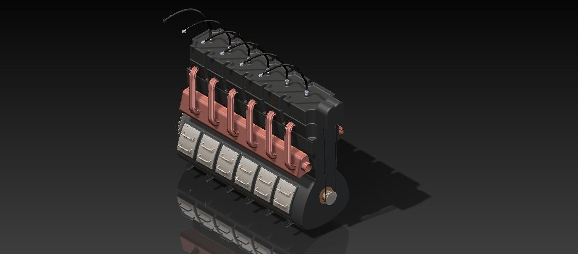 Engine solidworks Free 3D model_6
