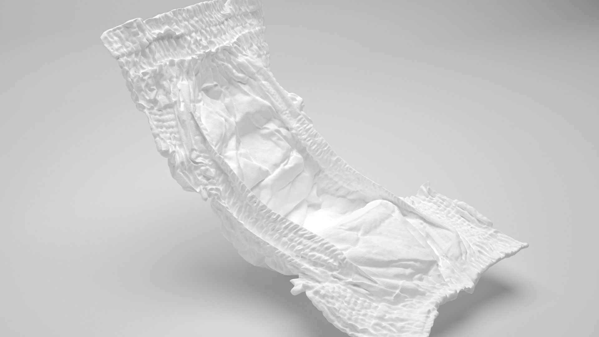 Diaper toilet paper 3D model_5