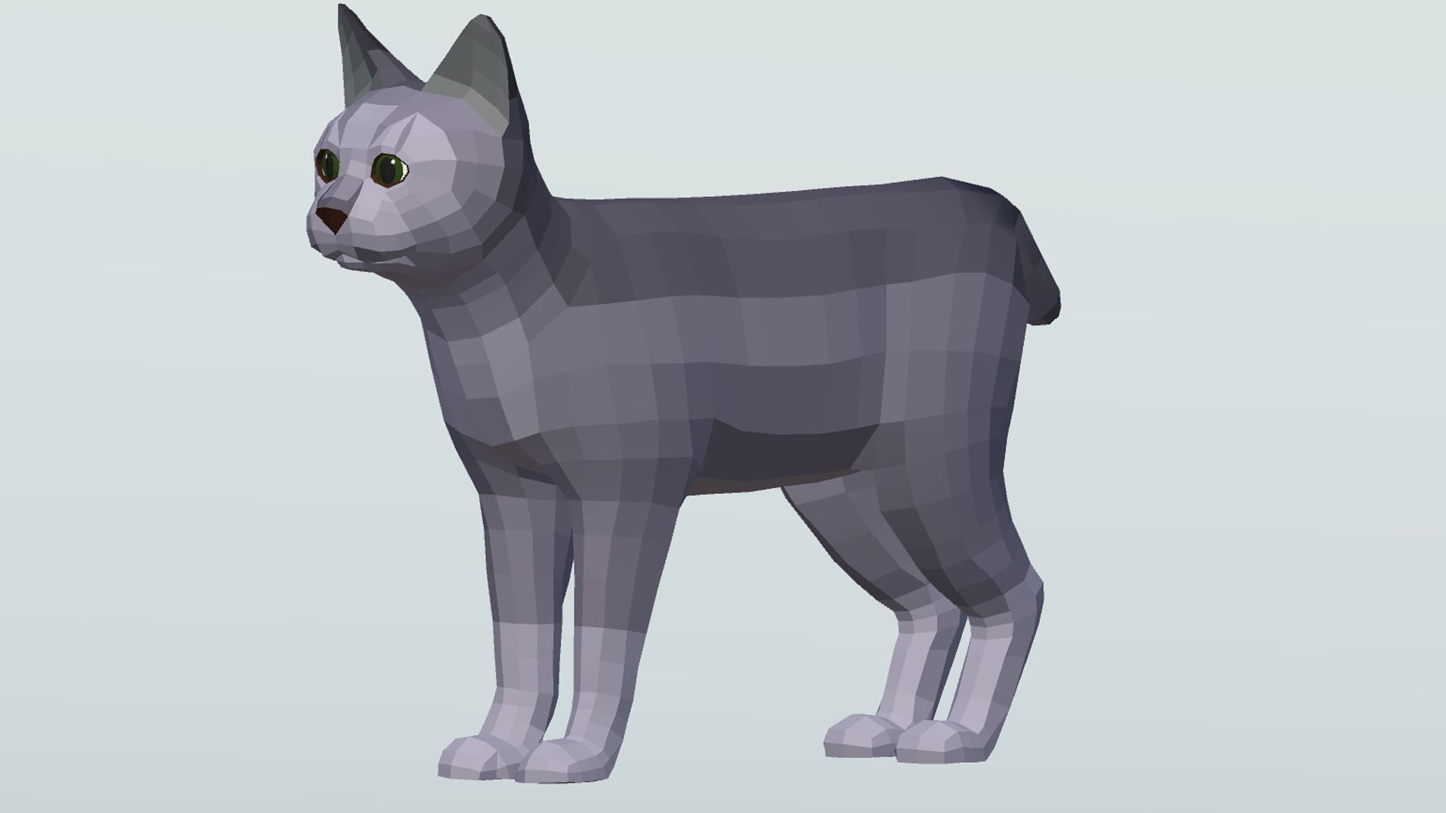 LowPoly Cats pack Low-poly 3D model_3