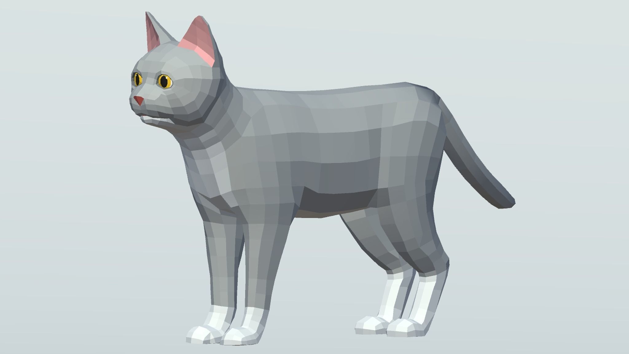 LowPoly Cats pack Low-poly 3D model_13