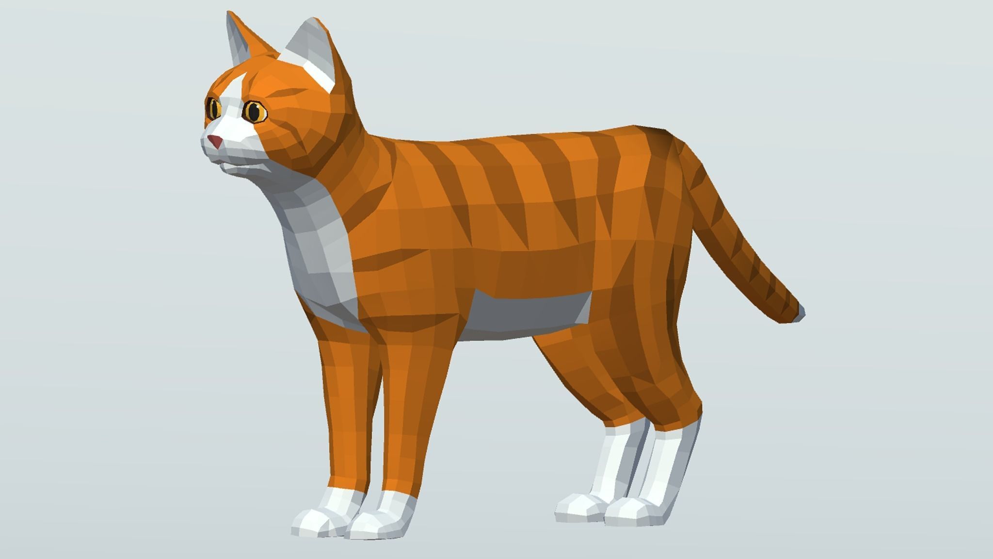 LowPoly Cats pack Low-poly 3D model_2