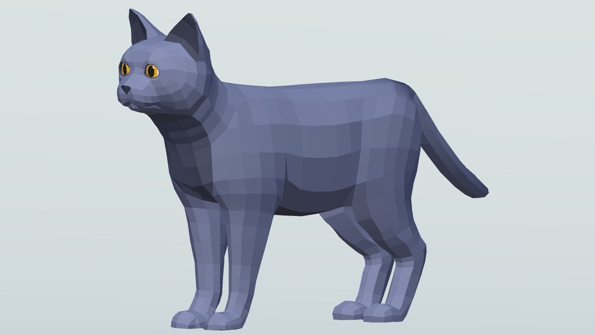 LowPoly Cats pack Low-poly 3D model_5