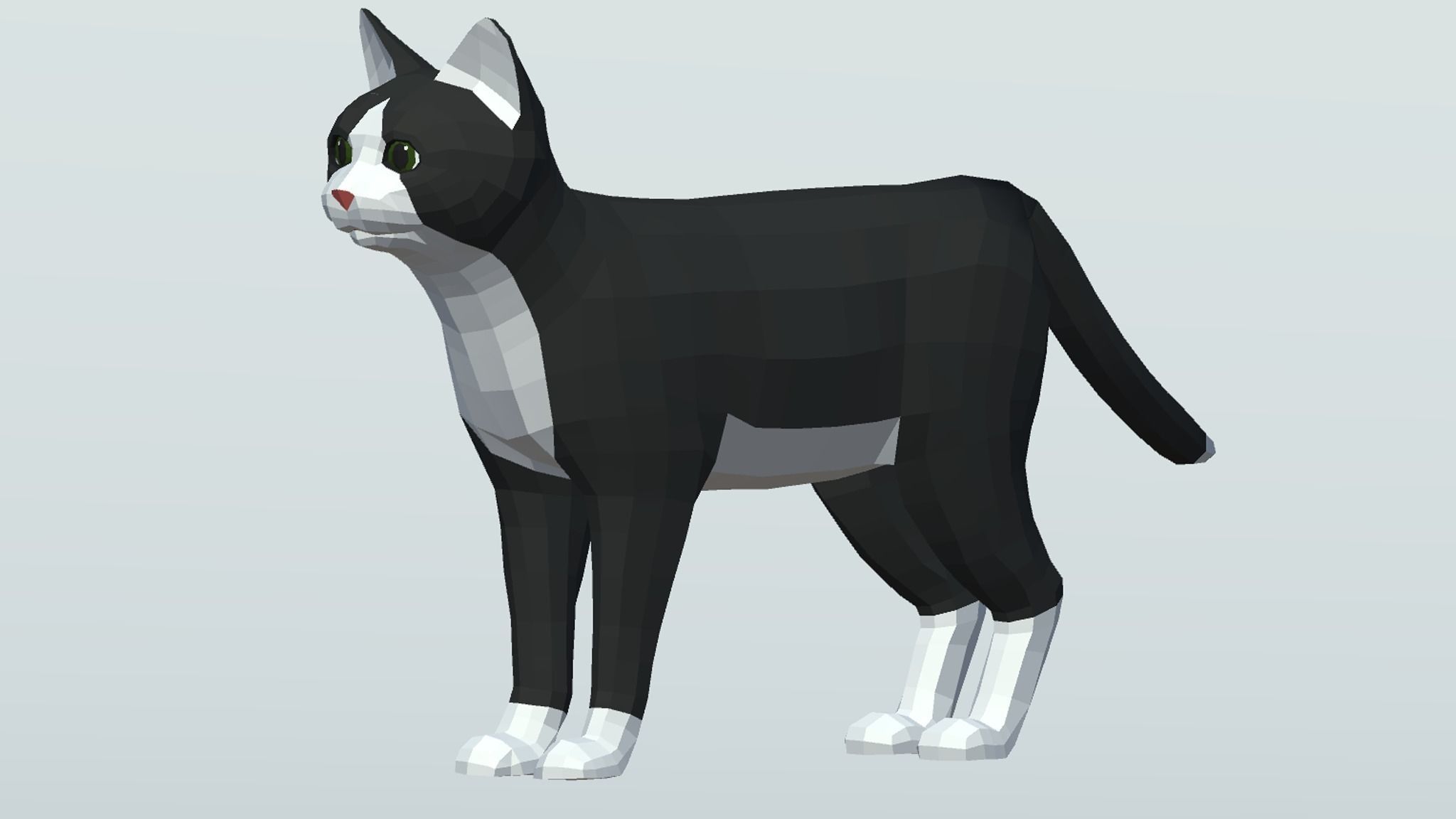 LowPoly Cats pack Low-poly 3D model_15