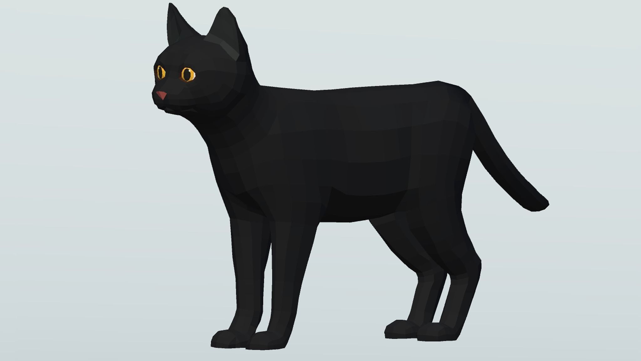 LowPoly Cats pack Low-poly 3D model_14