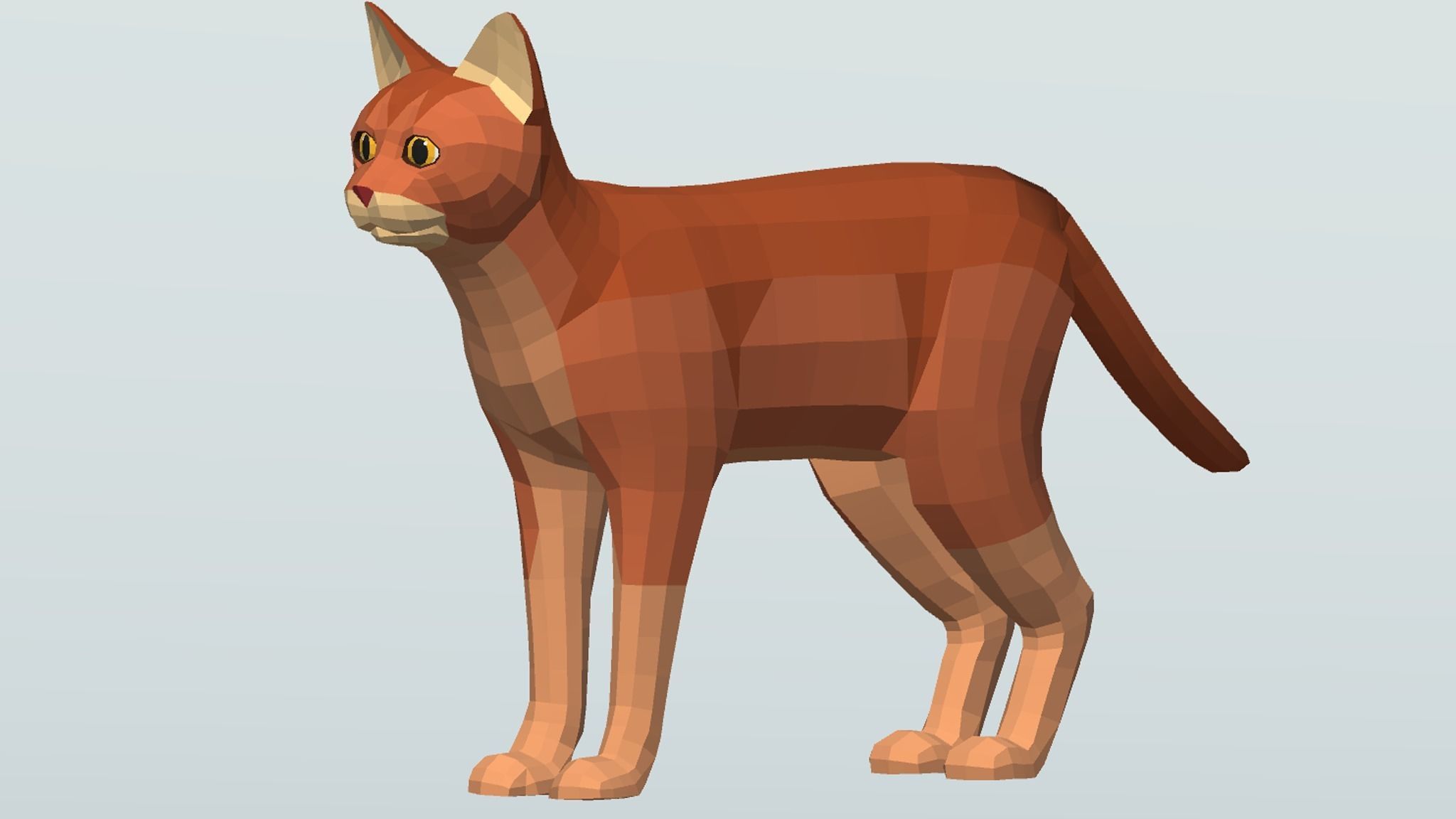 LowPoly Cats pack Low-poly 3D model_4