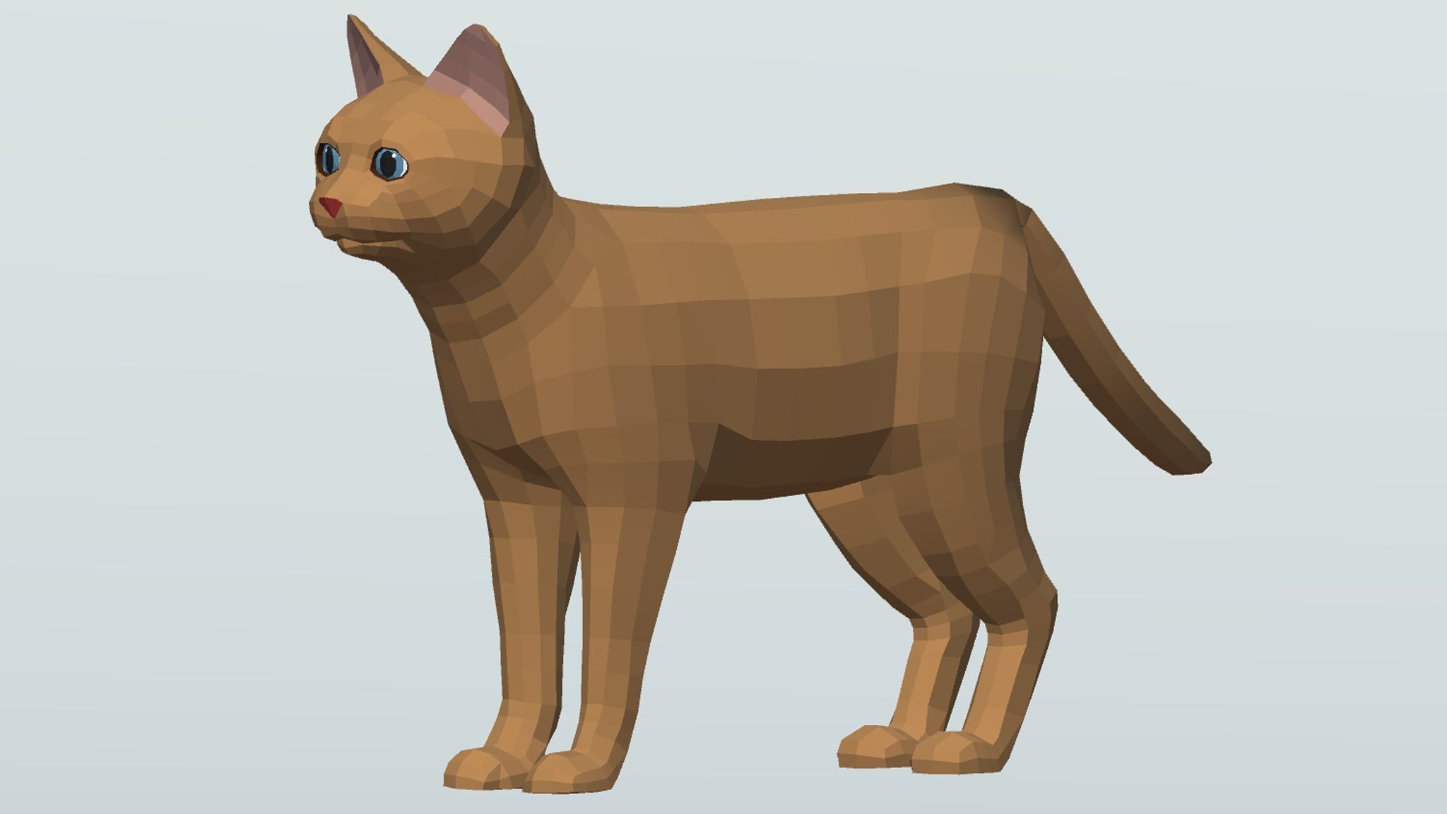 LowPoly Cats pack Low-poly 3D model_6