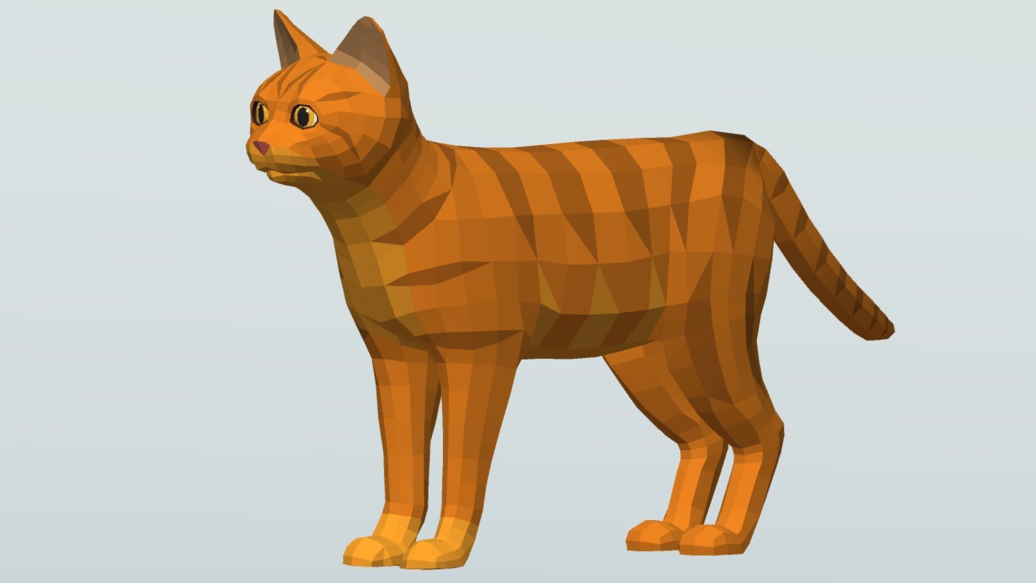 LowPoly Cats pack Low-poly 3D model_9