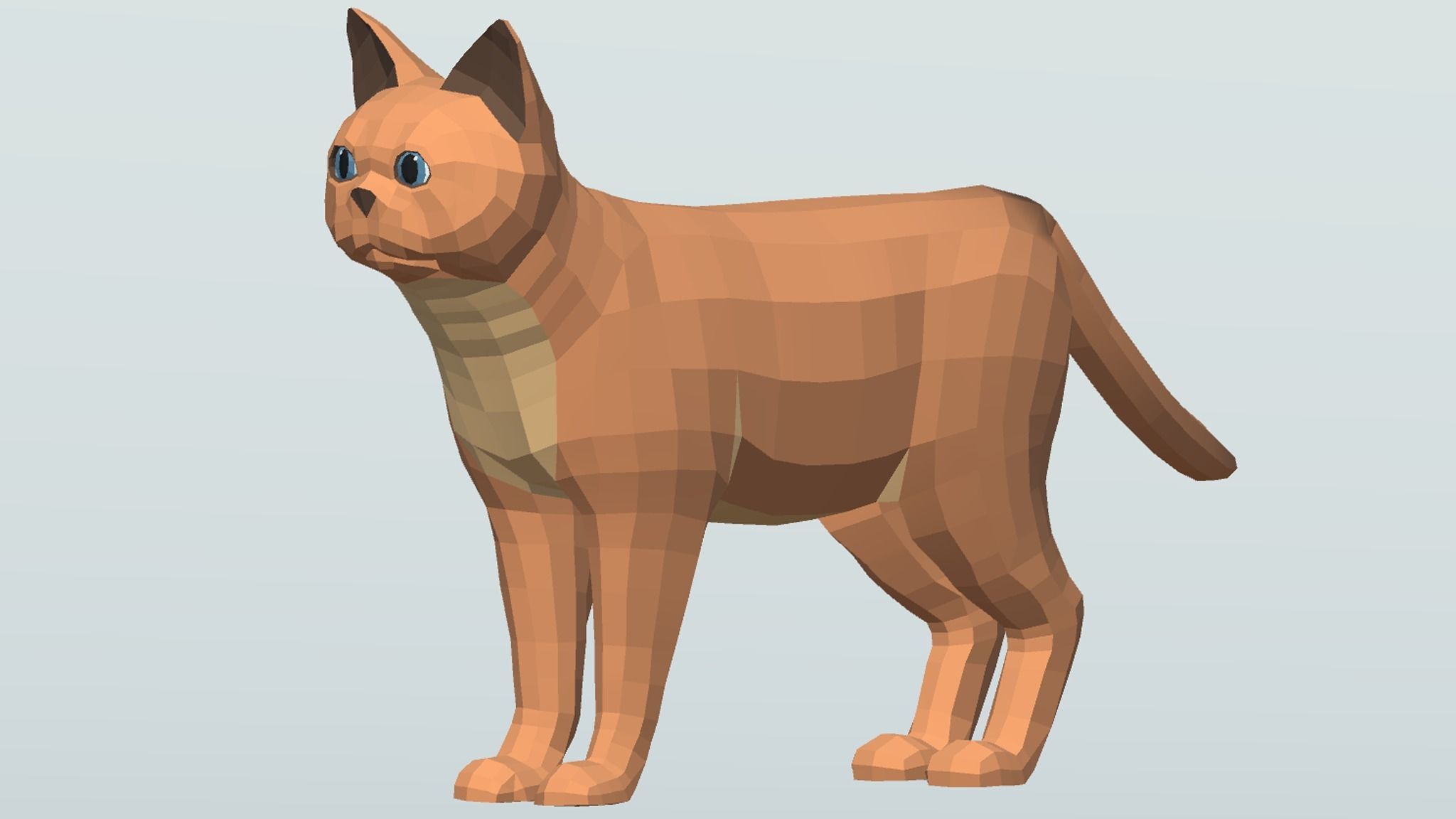 LowPoly Cats pack Low-poly 3D model_8