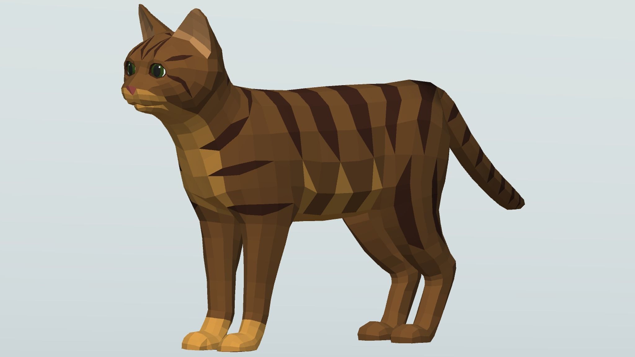 LowPoly Cats pack Low-poly 3D model_11