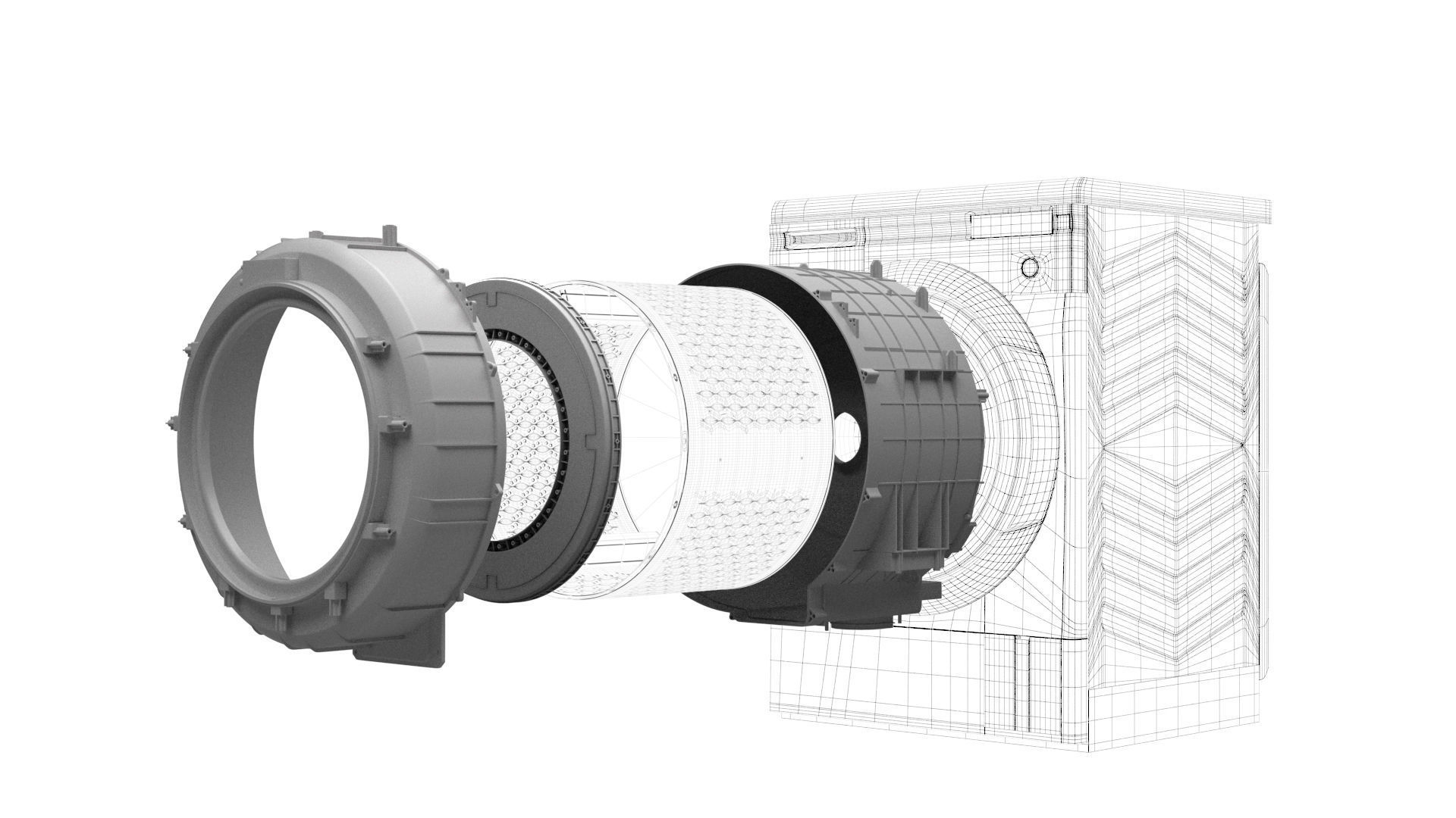 Washing Machine 3D model_5