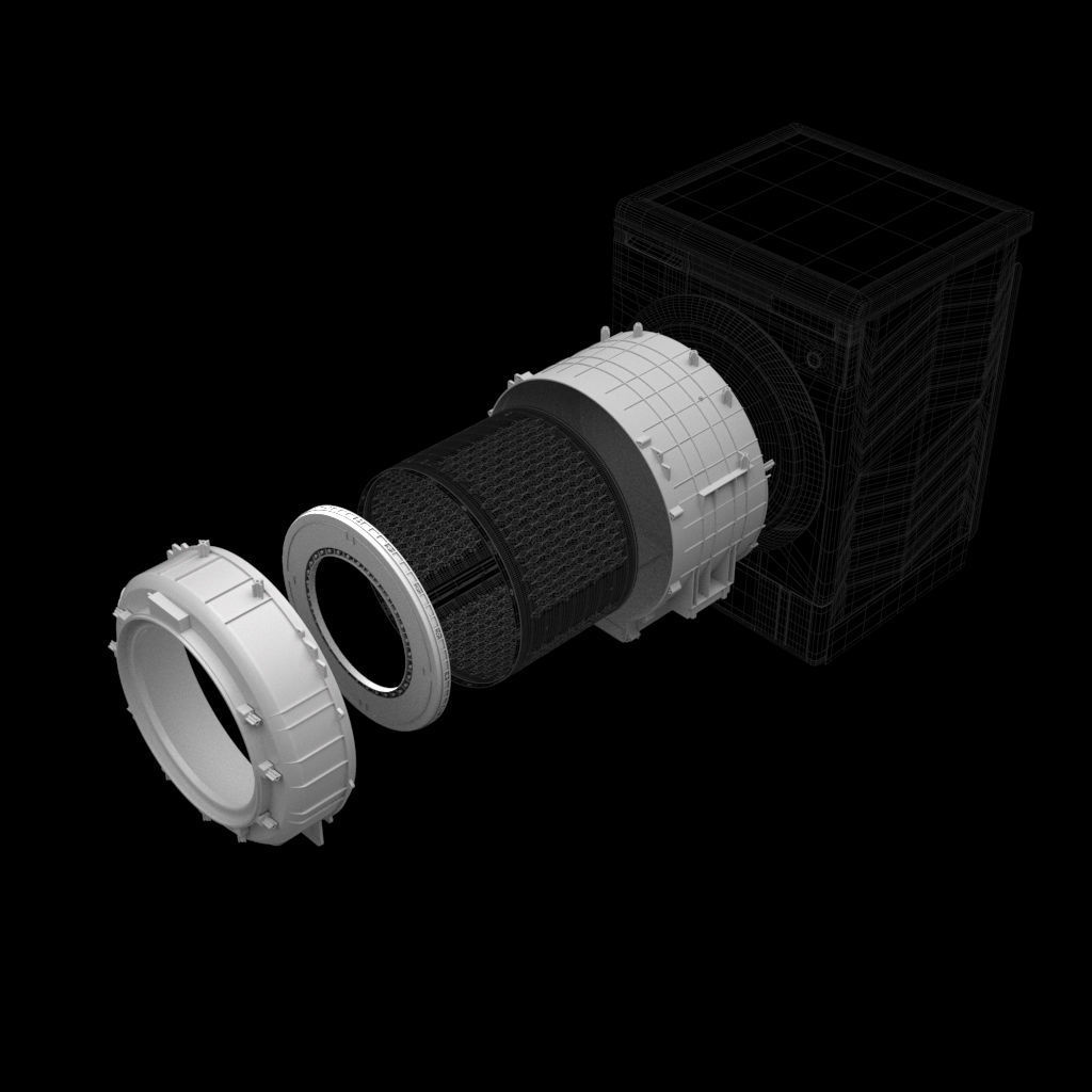 Washing Machine 3D model_3