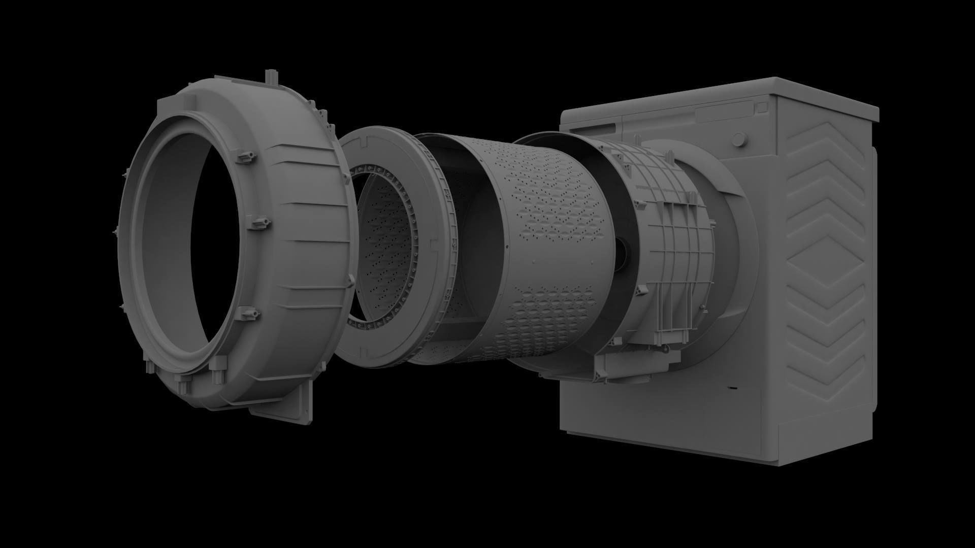 Washing Machine 3D model_7