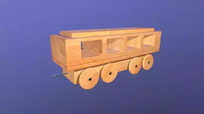 Wooden Toy Train - Passenger Wagon