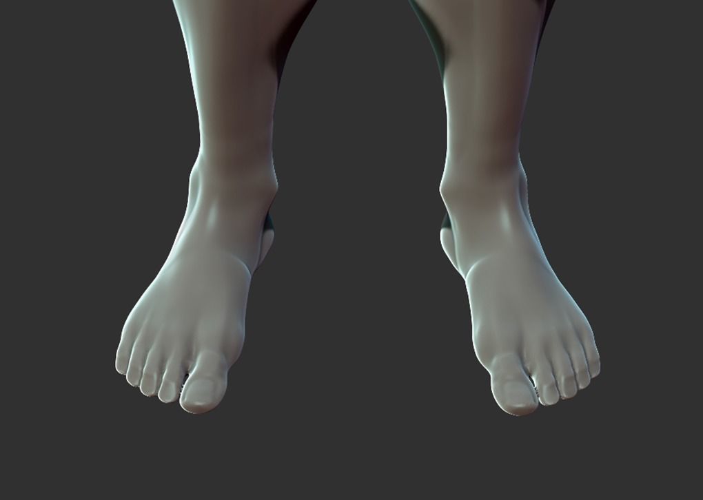 Superhero Anatomy Base Sculpture High Poly 3D Model 3D model_8