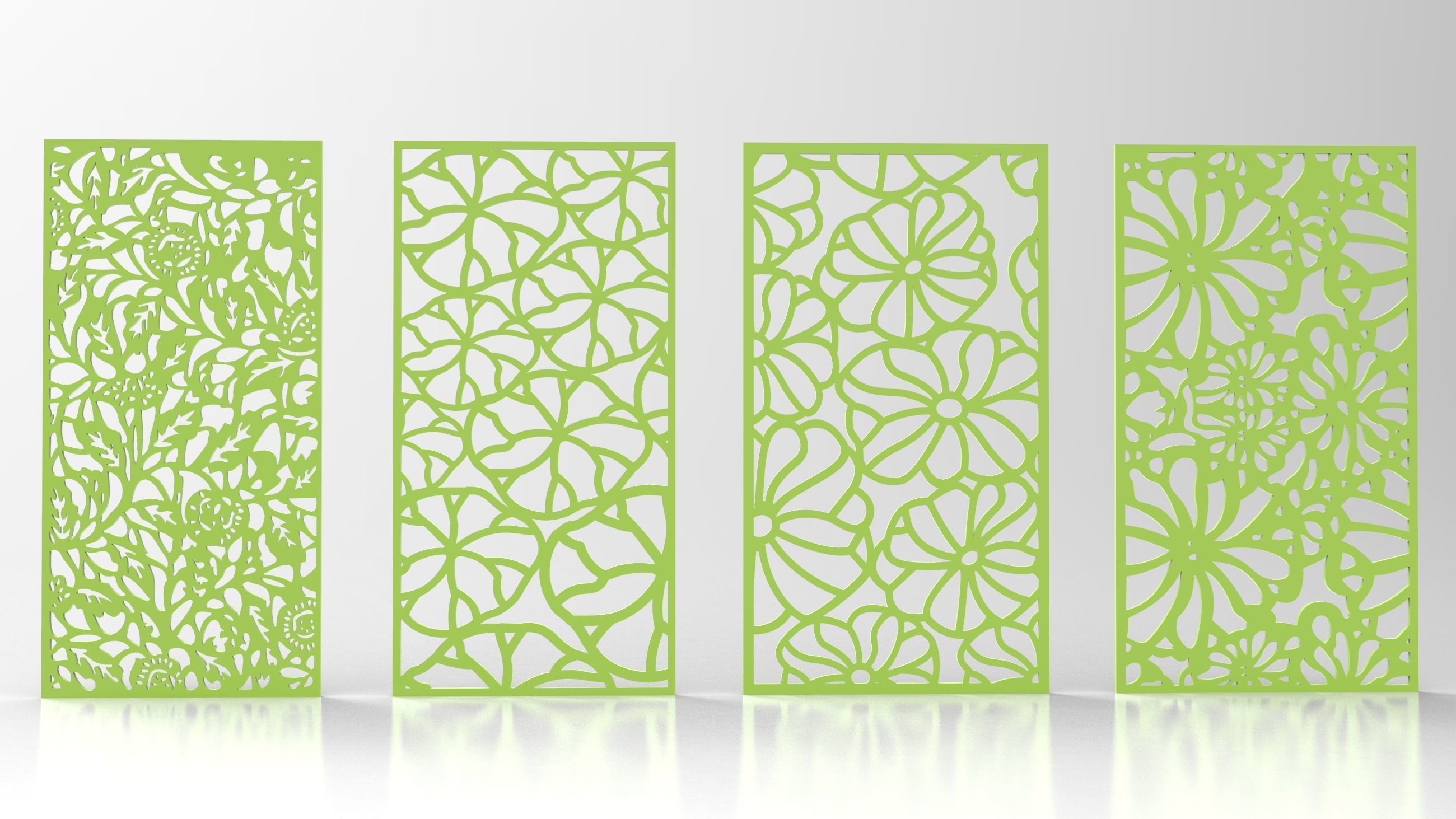 25 3D Decorative wall panels - screen SET 012 3D model_3