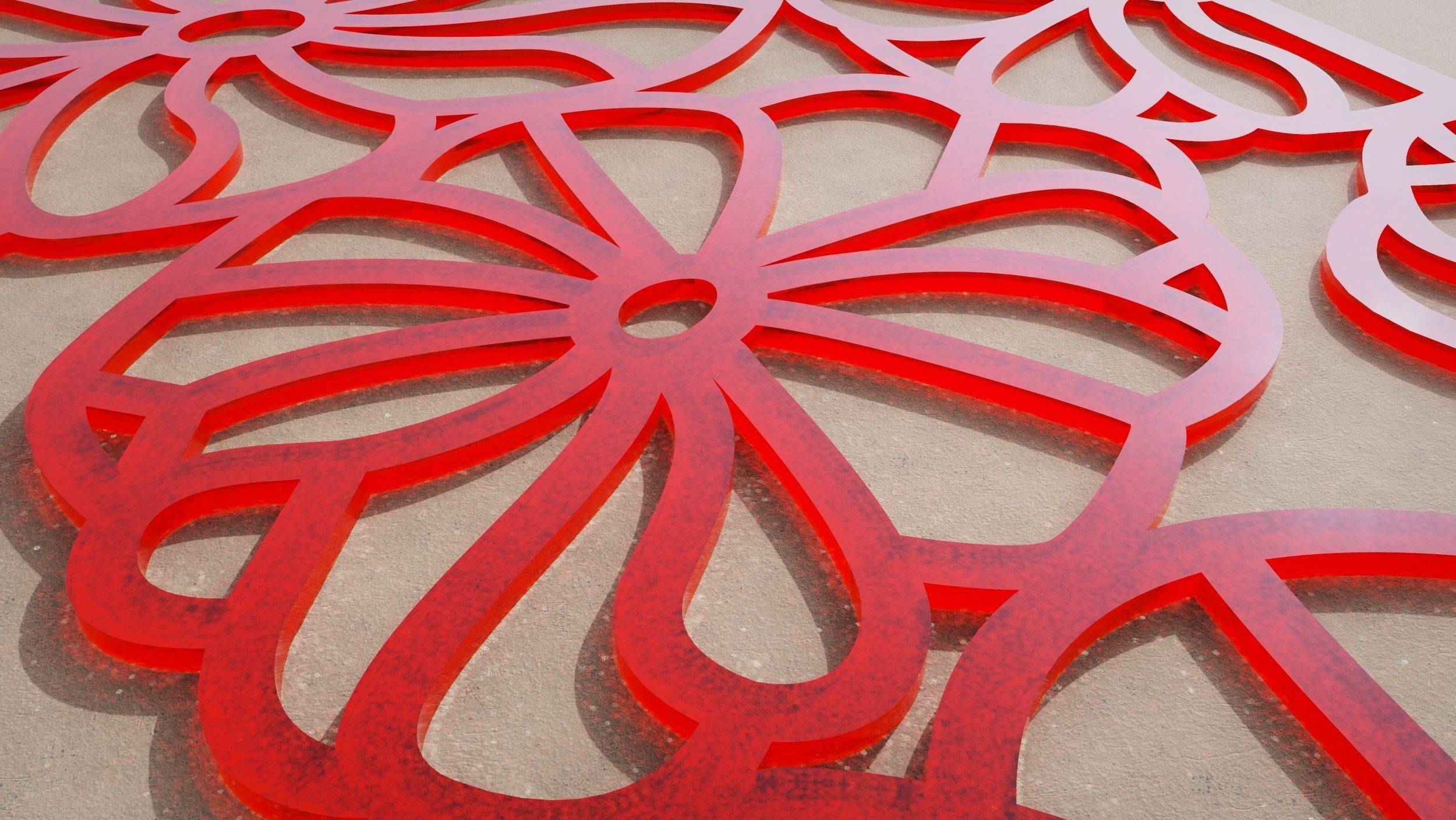 25 3D Decorative wall panels - screen SET 012 3D model_1