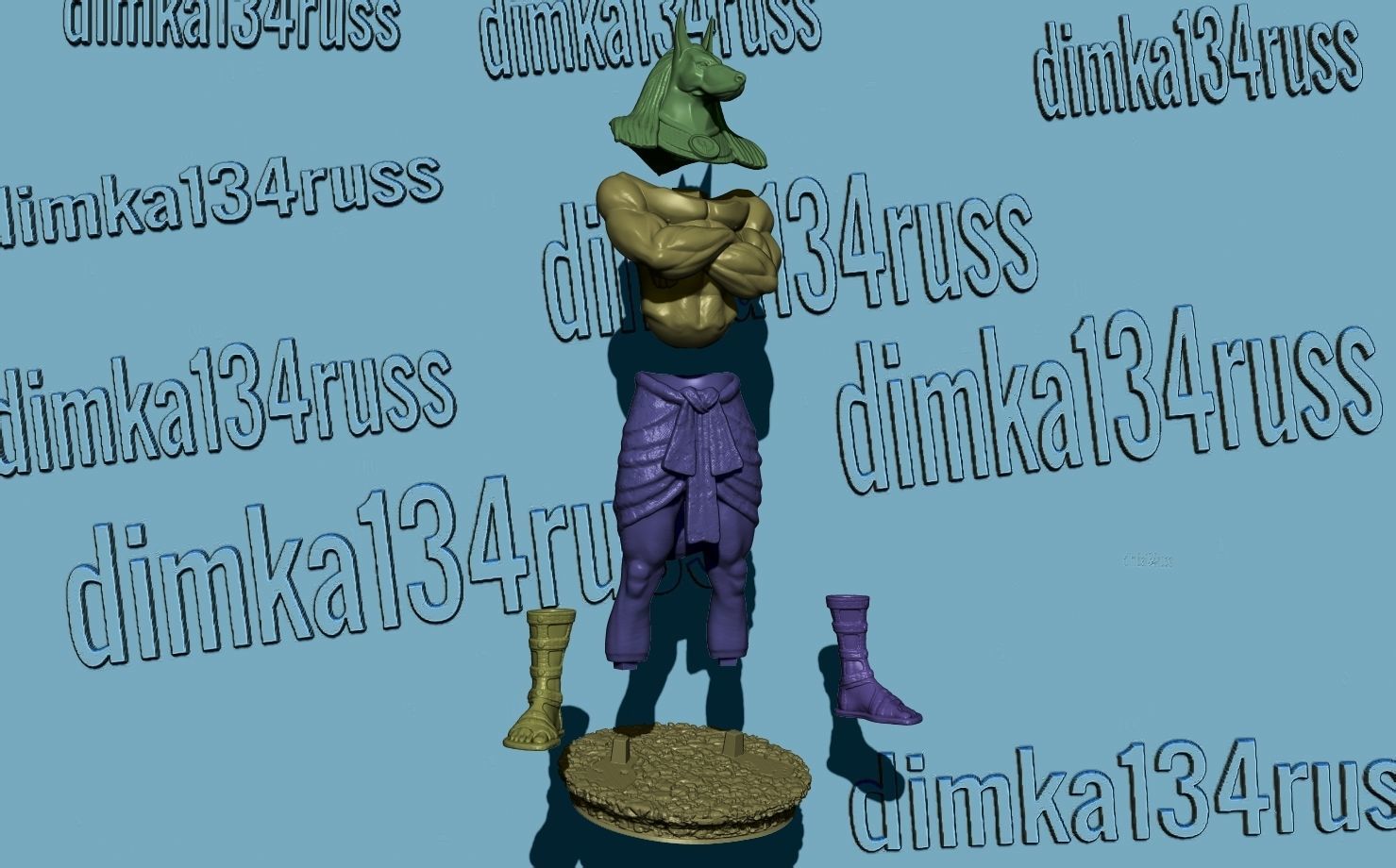 Anubis 3D print model_3