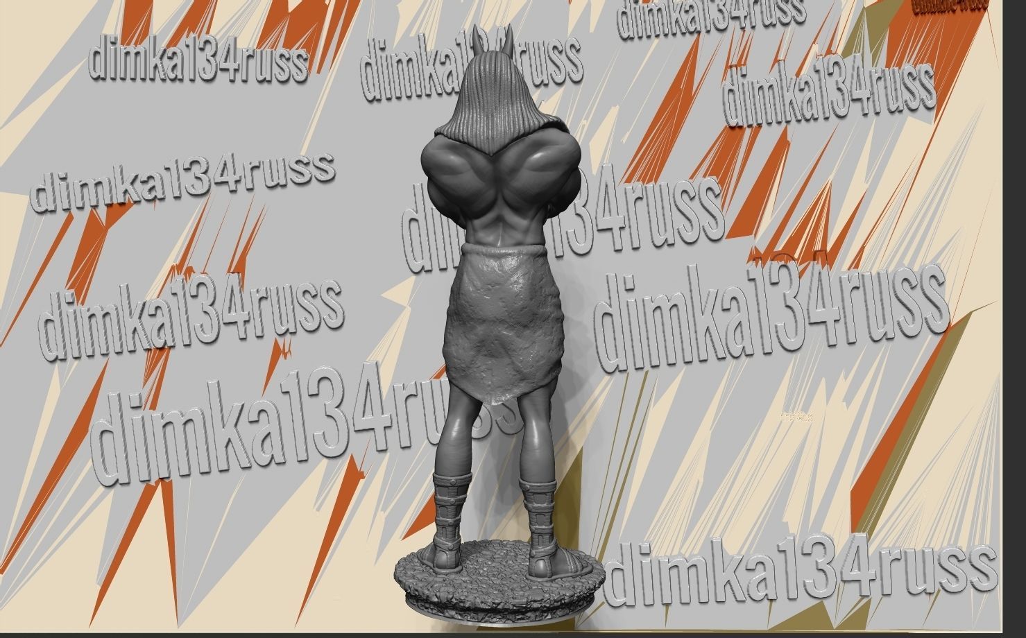 Anubis 3D print model_11