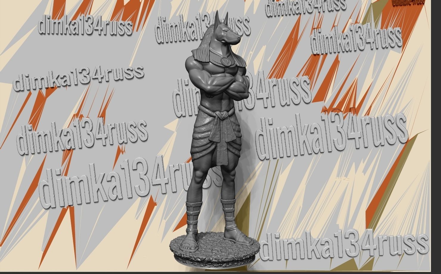 Anubis 3D print model_2