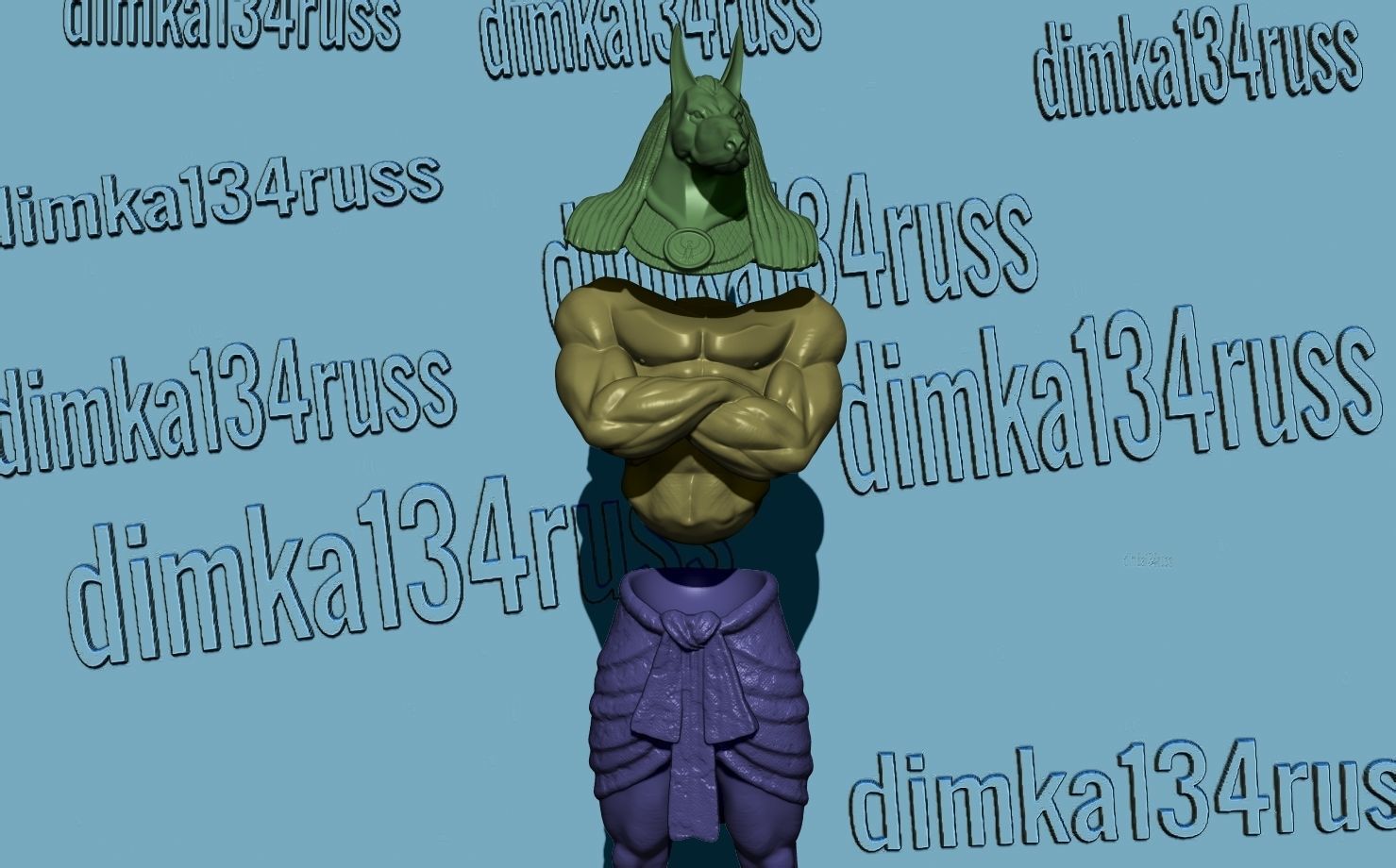 Anubis 3D print model_5