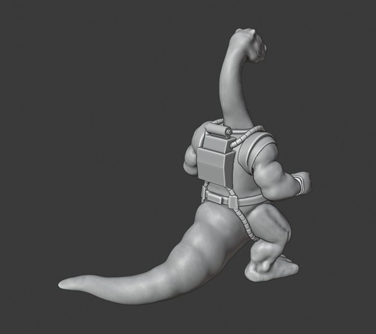 Bronto Thunder Dinosaucers 3D print model_2