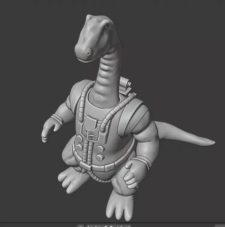 Bronto Thunder Dinosaucers 3D print model_0