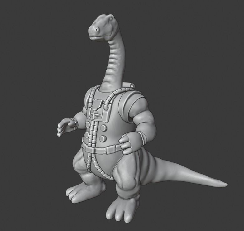 Bronto Thunder Dinosaucers 3D print model_1