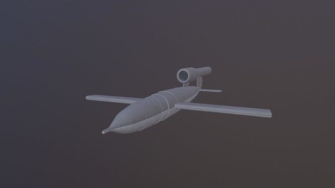 V1 Buzz bomb Low-poly 3D model