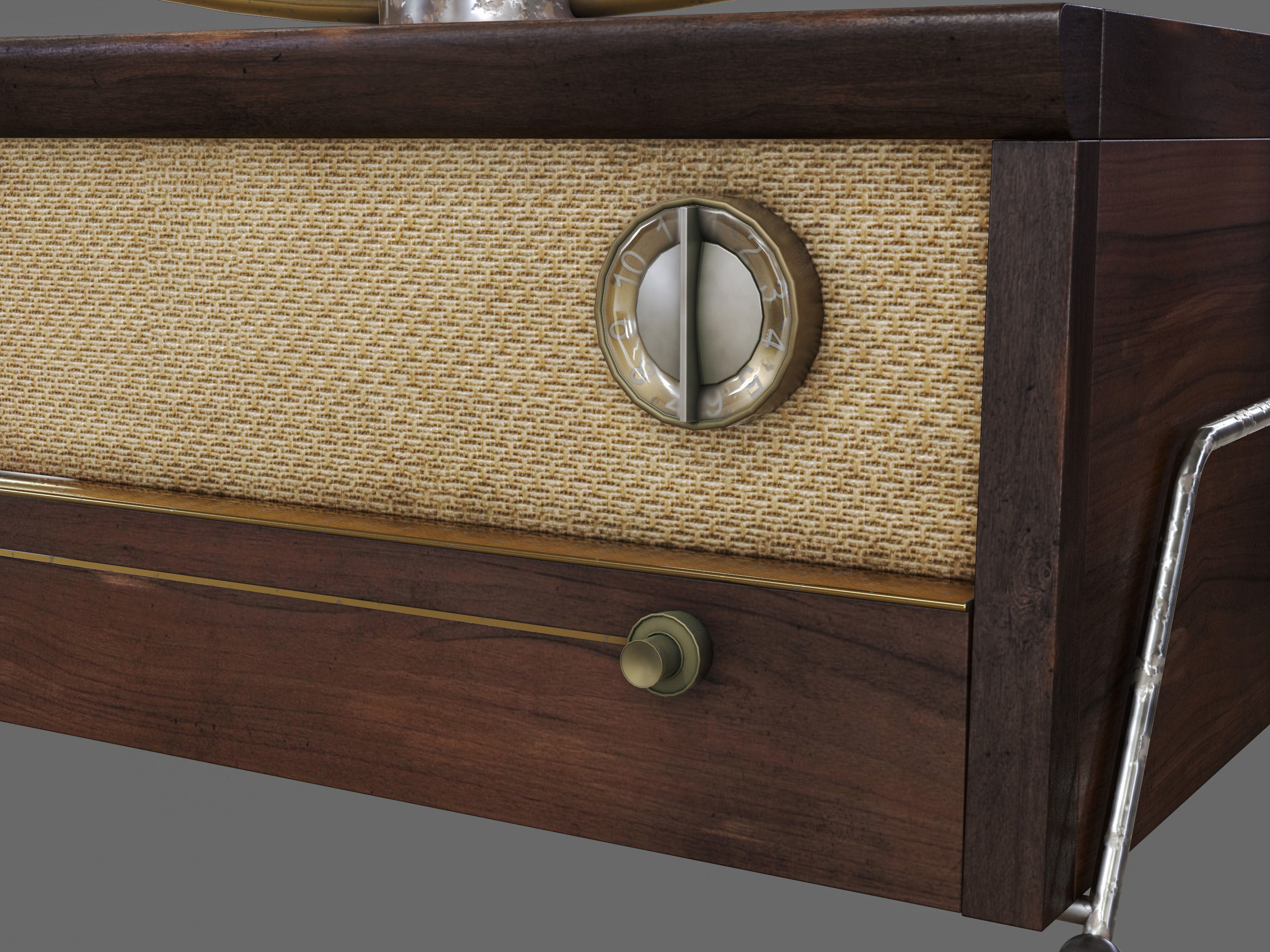Philco Predicta Low-poly 3D model_5