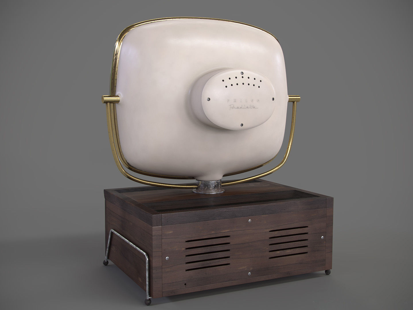 Philco Predicta Low-poly 3D model_2