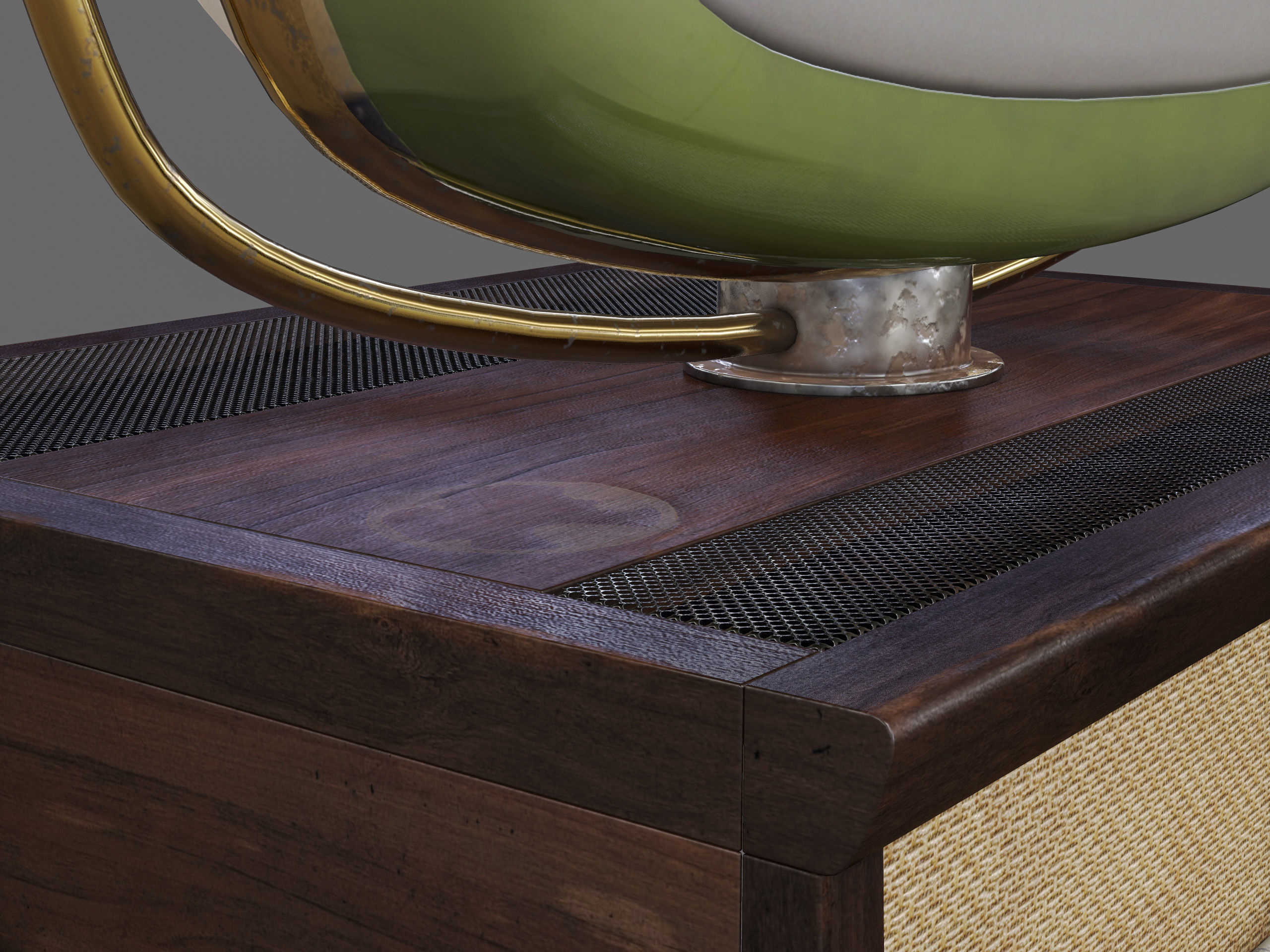 Philco Predicta Low-poly 3D model_4