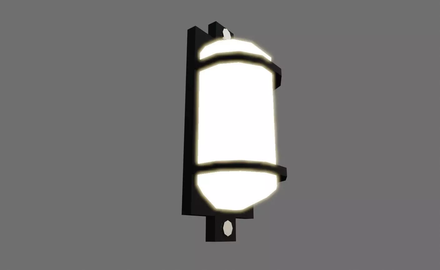 Wall Light - Tunnel - Lamp - Luz de Parede Low-poly 3D model_0