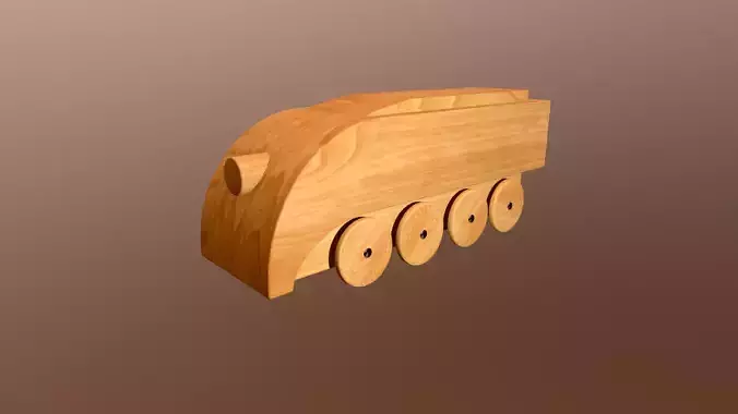 Wooden Toy Train - Engine 001