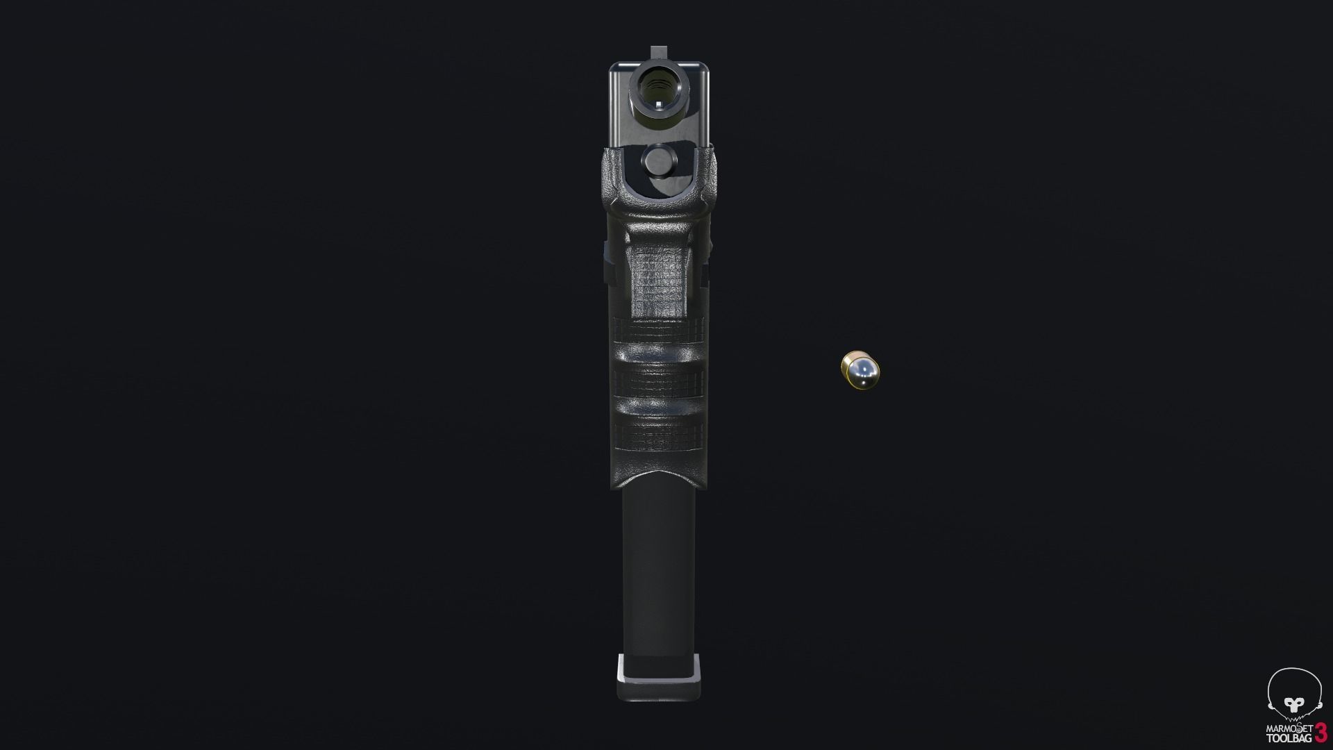 Glock 18C Low-poly 3D model_43