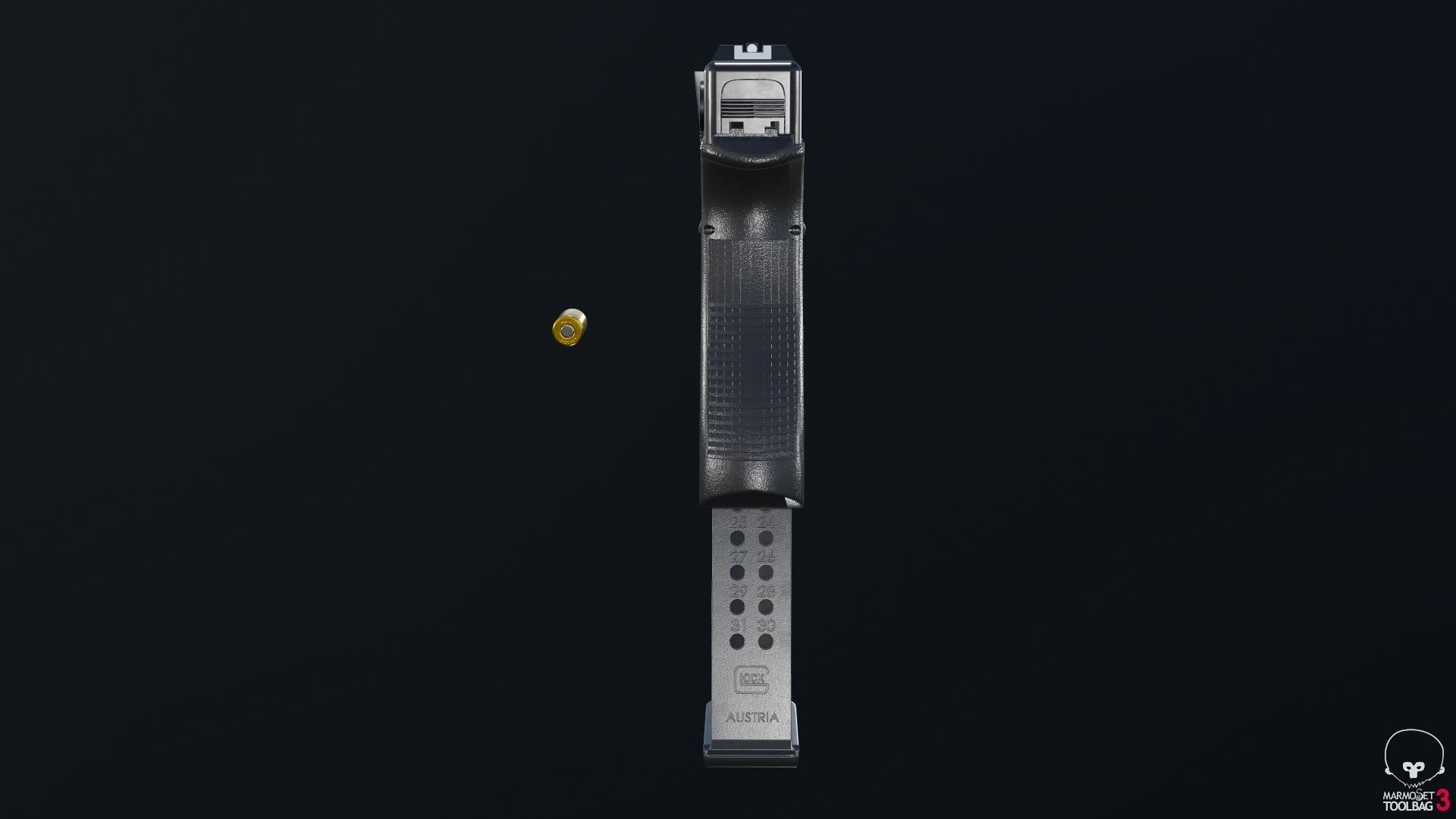 Glock 18C Low-poly 3D model_18