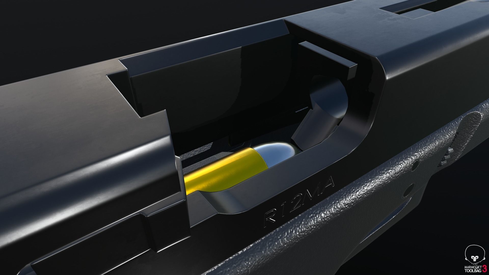 Glock 18C Low-poly 3D model_59