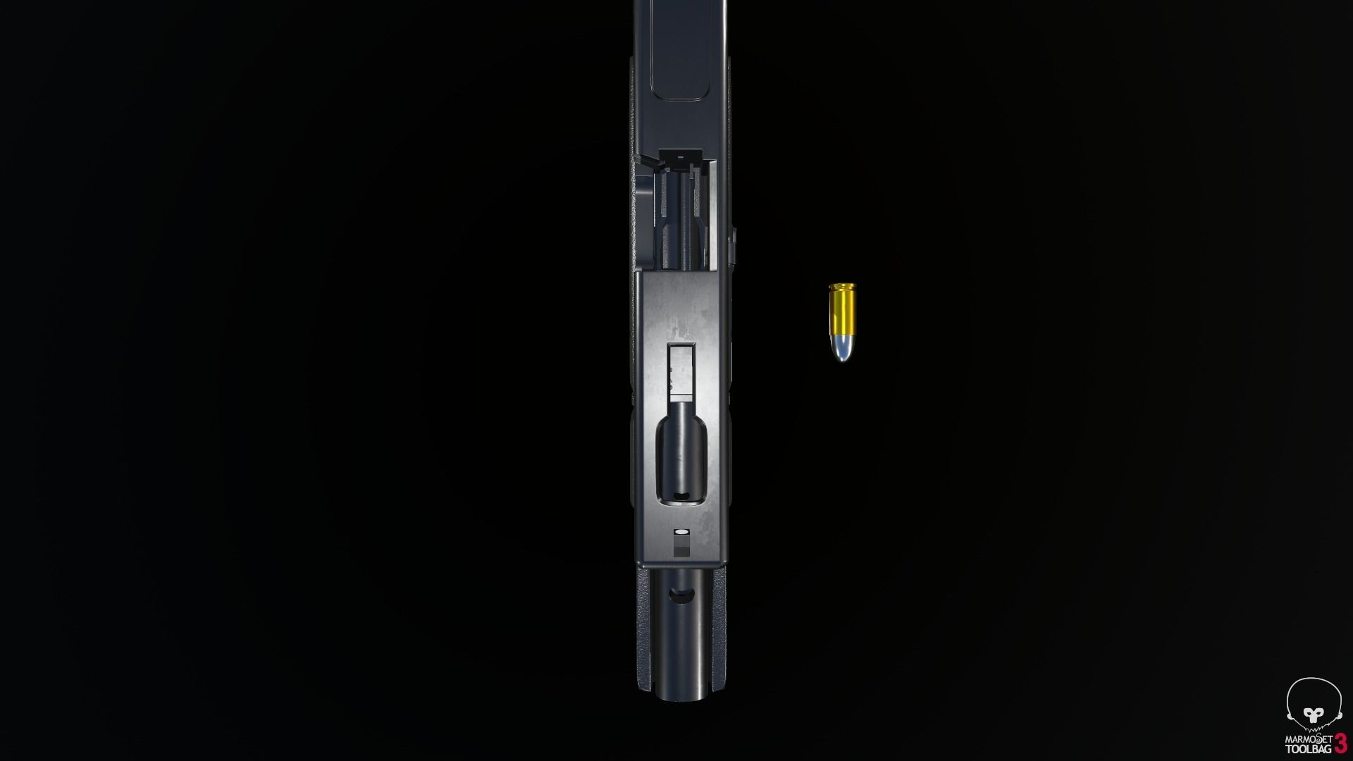 Glock 18C Low-poly 3D model_53