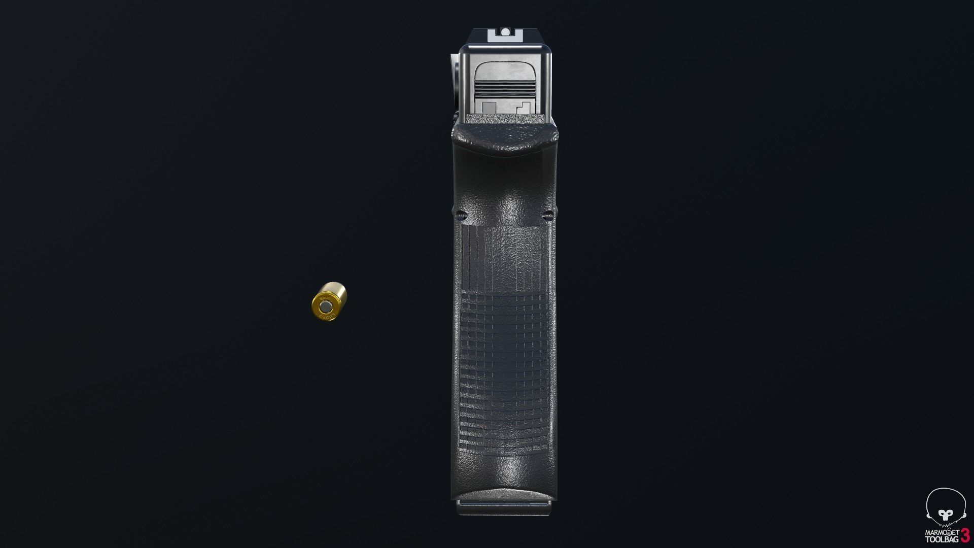 Glock 18C Low-poly 3D model_14