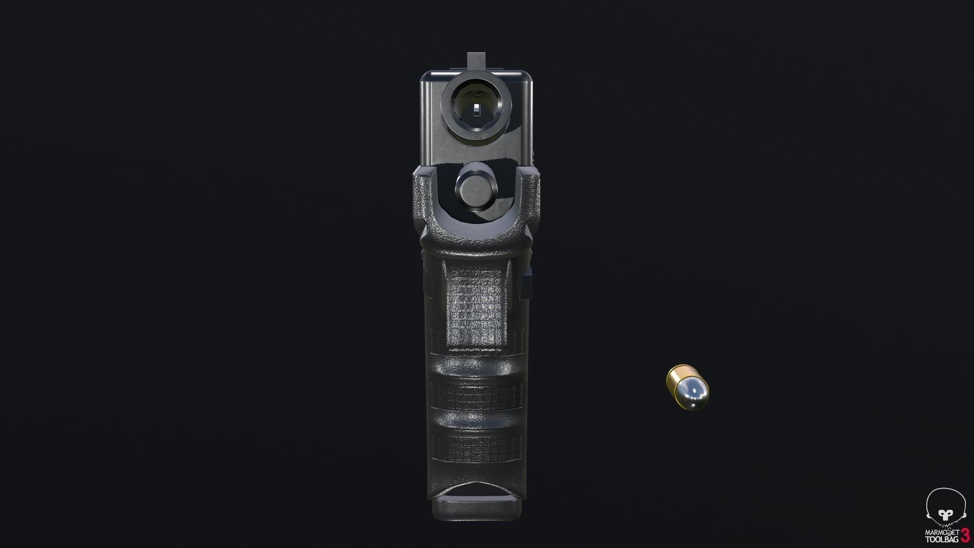 Glock 18C Low-poly 3D model_39