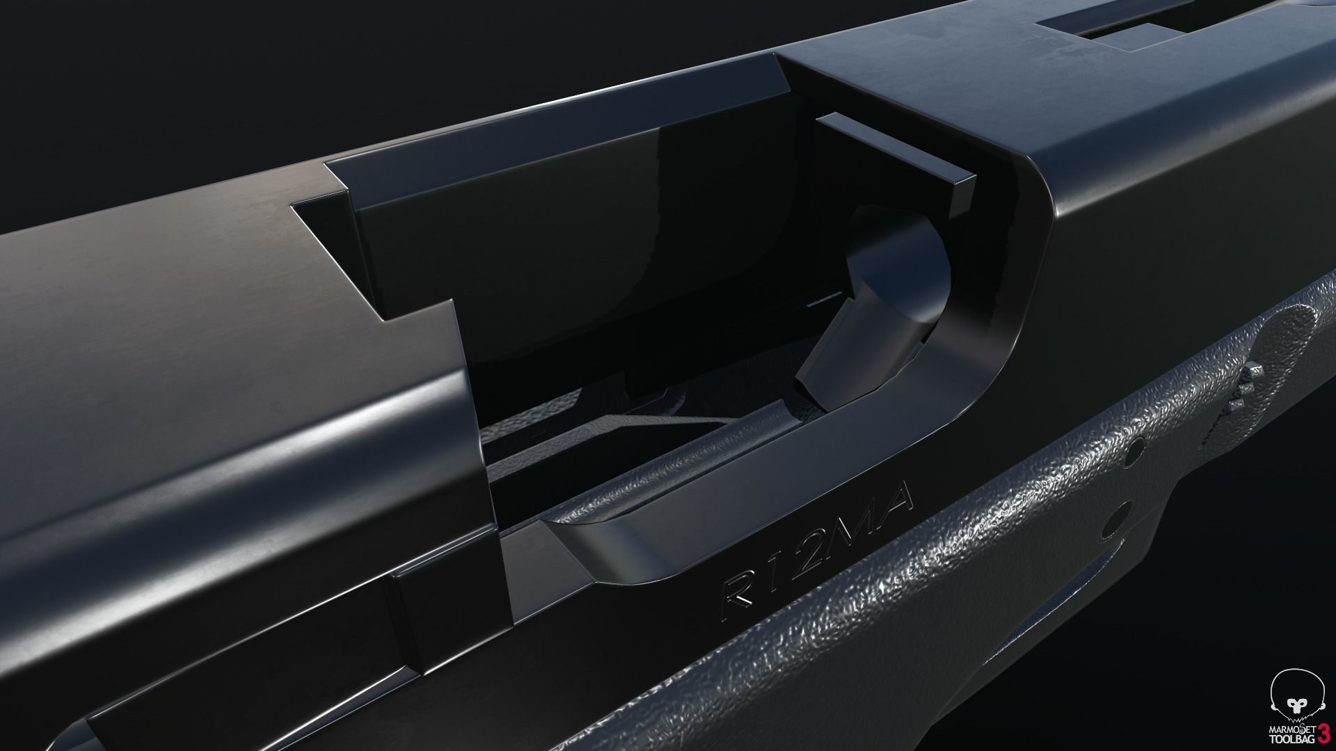 Glock 18C Low-poly 3D model_58