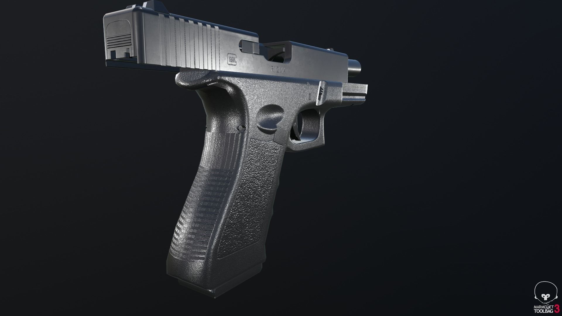 Glock 18C Low-poly 3D model_21