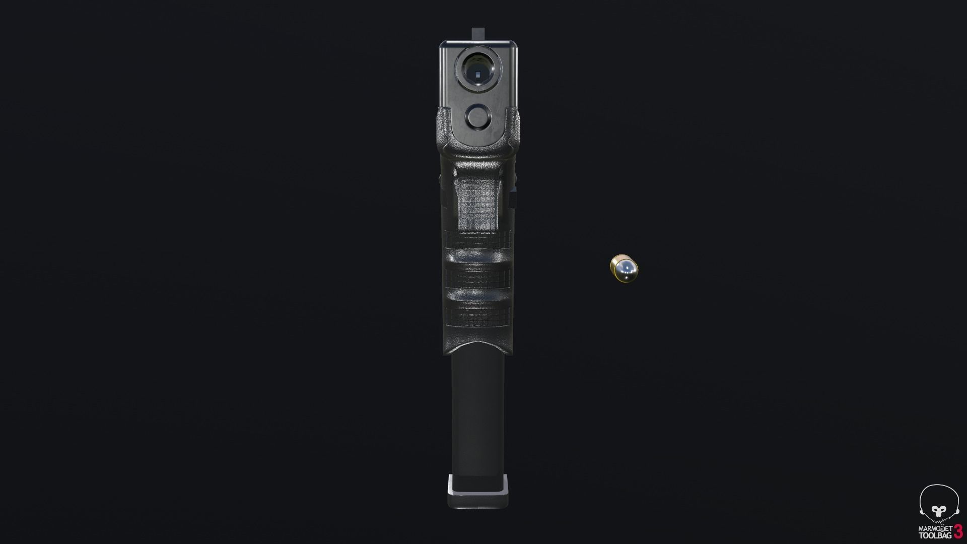 Glock 18C Low-poly 3D model_41