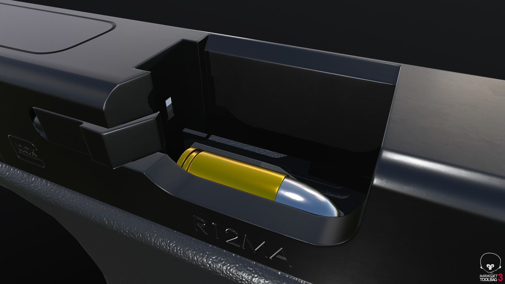 Glock 18C Low-poly 3D model_57