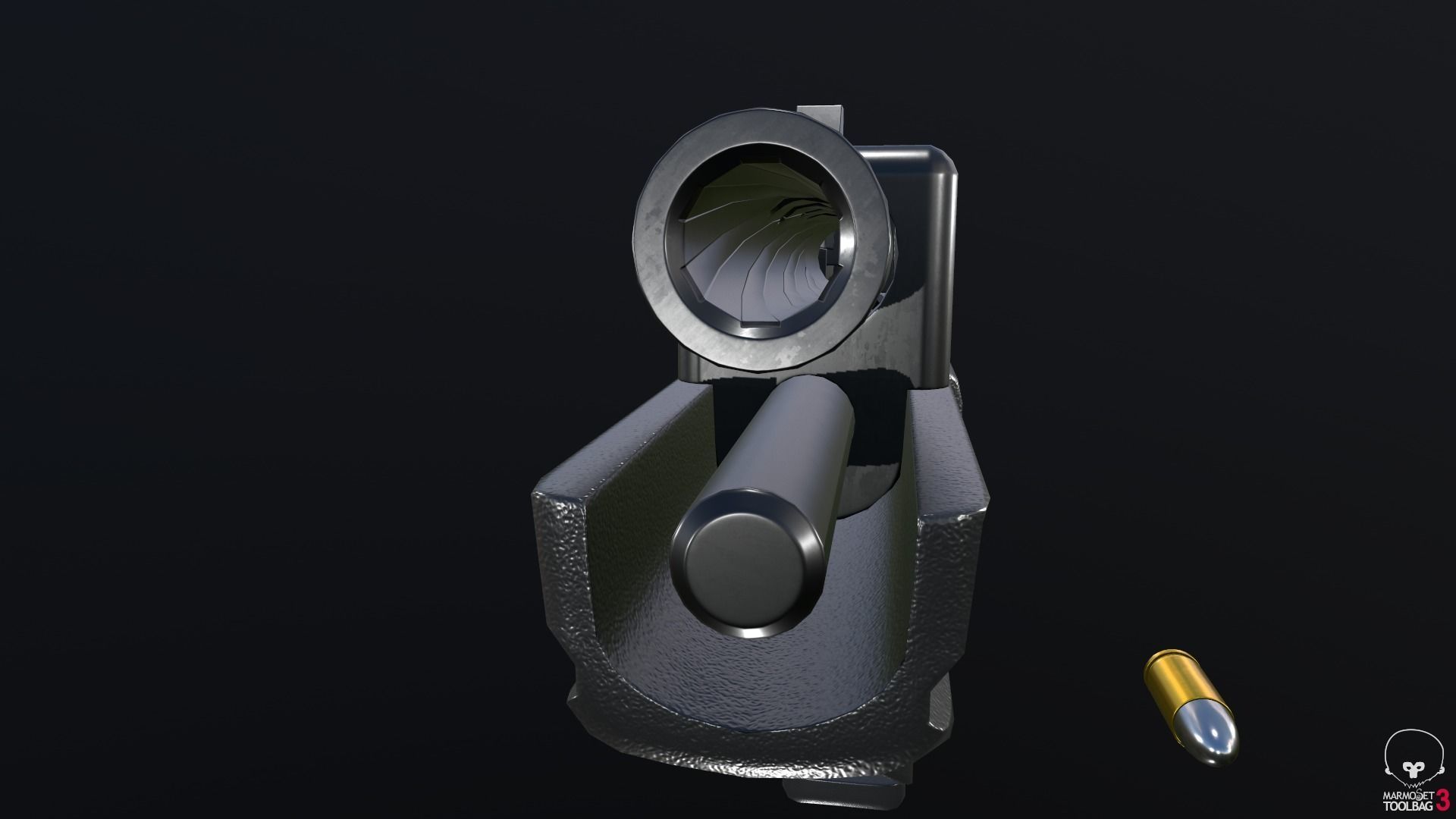 Glock 18C Low-poly 3D model_51